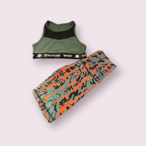 Set Verde Militar - Naranja