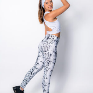 Conjunto Deportivo Animal Print Blanco