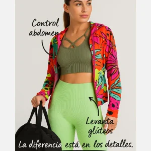 Set Verde con Chumpa Estampada